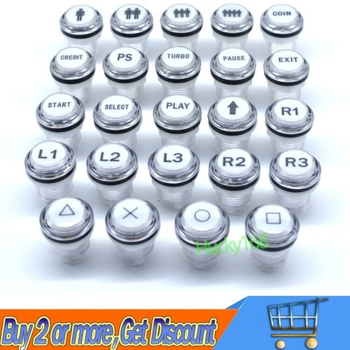 Arcade led push - led, 12v
